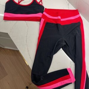 Beach Riot workout set. Melinda leggings and top. Both size Large.